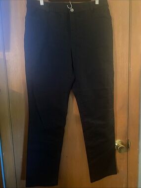CJ Banks Black Straight-Leg Women's Pants